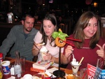 Greg watches as Beth and Vicki eat their ice cream