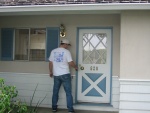 About to open the door...