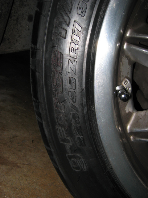 Fronts: 225/45R17